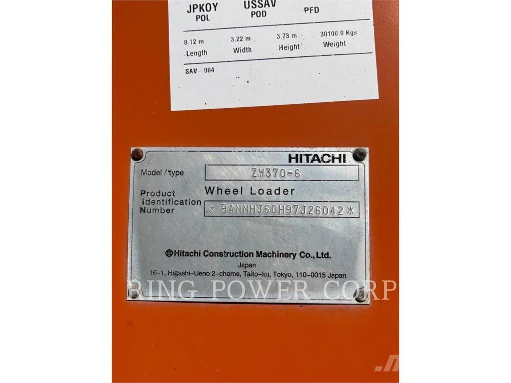 Hitachi ZW3706-6 Rataslaadurid
