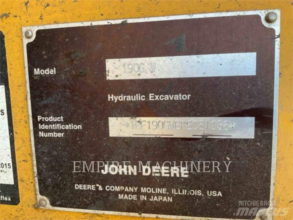 John Deere 190G Roomikekskavaatorid