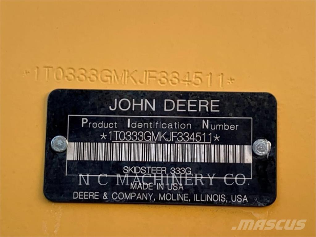 John Deere 333G Kompaktlaadurid