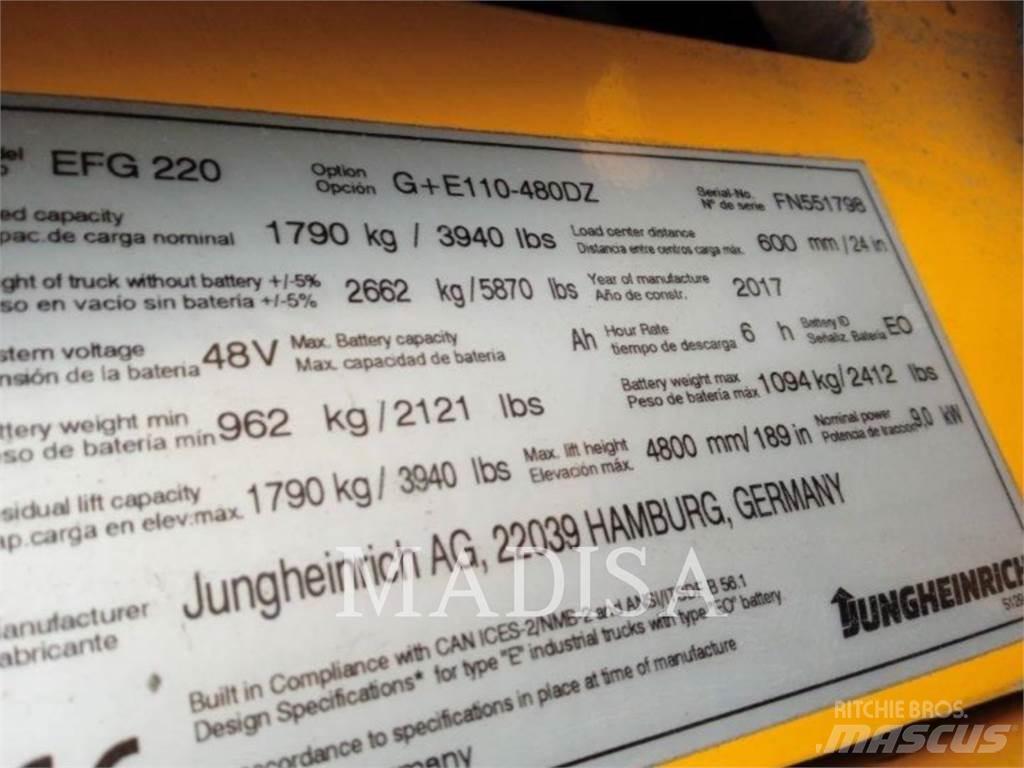 Jungheinrich EFG 220 Kahveltõstukid - muud
