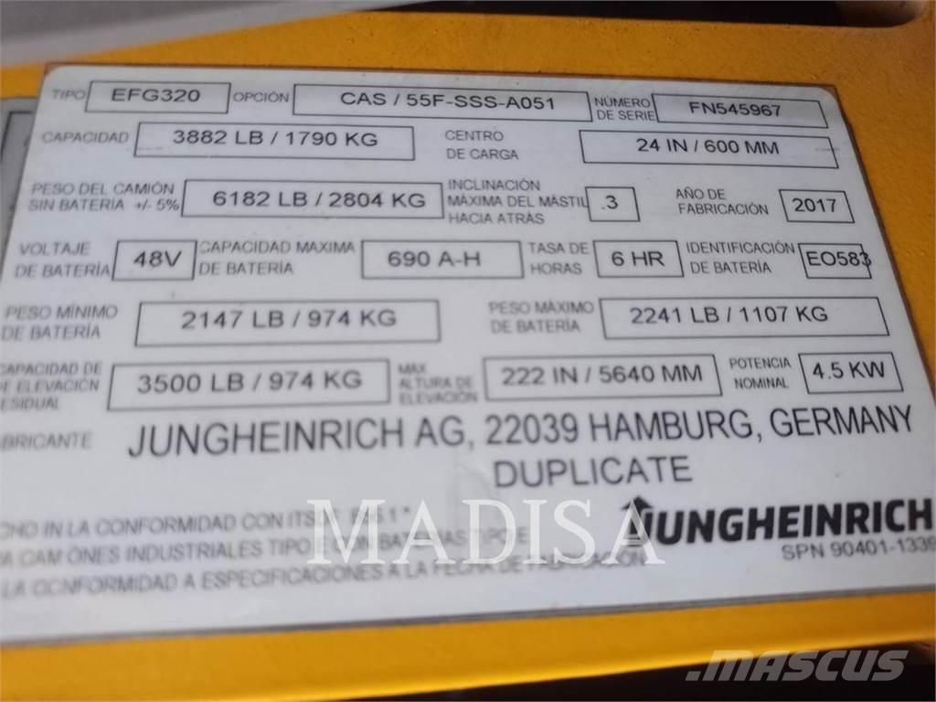 Jungheinrich EFG320-48V Kahveltõstukid - muud
