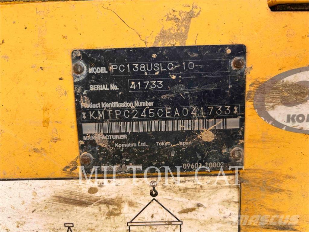 Komatsu PC138USLC-10 Roomikekskavaatorid