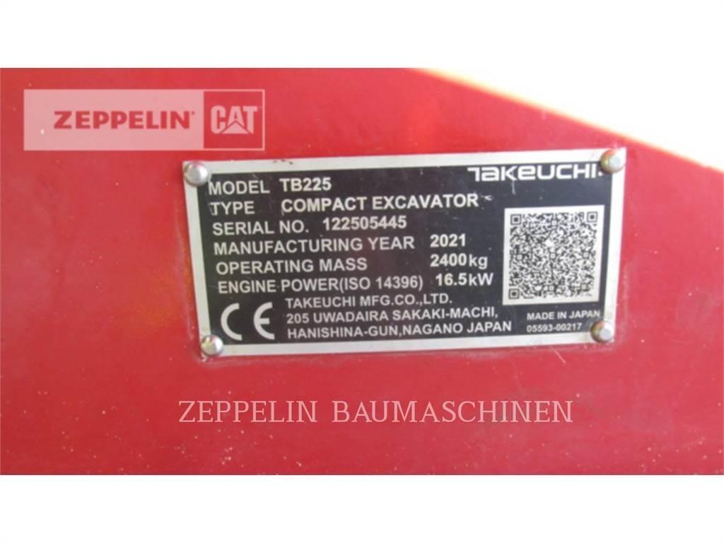 Takeuchi TB225 Roomikekskavaatorid