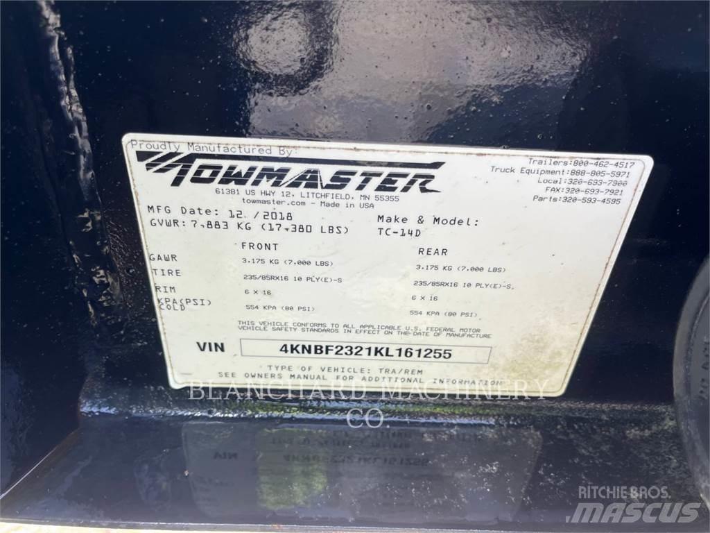 TOWMASTER TC-14D Muud haagised