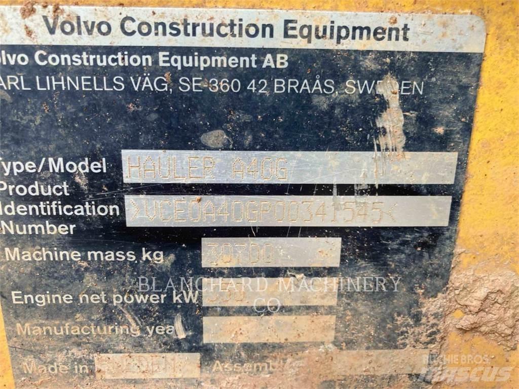 Volvo A40G Liigendraamiga pinnaseveokid
