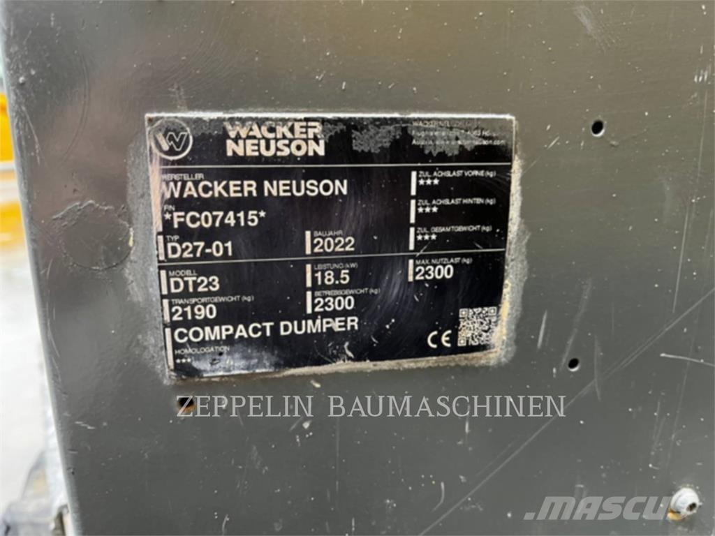 Wacker DT23 Liigendraamiga pinnaseveokid
