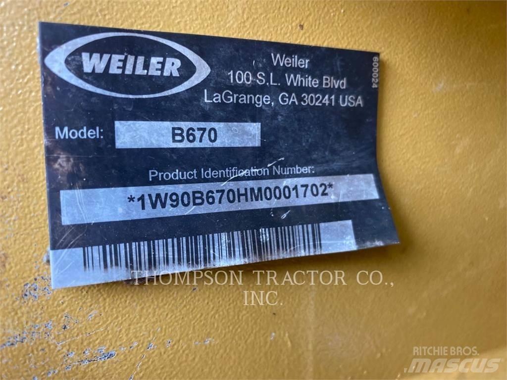Weiler B670 Langetustraktorid