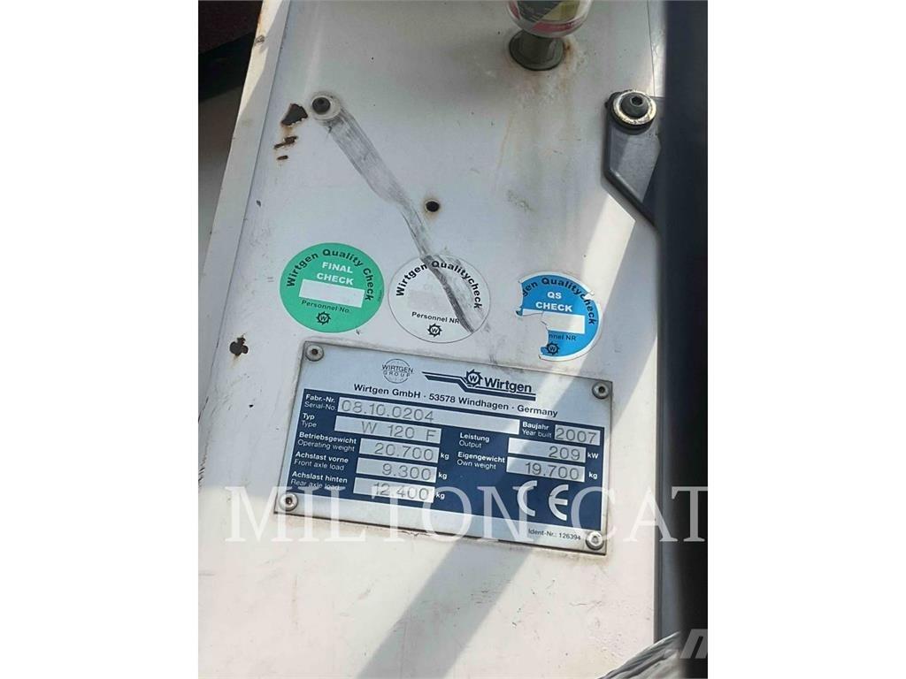 Wirtgen W120F Asfaldi külmfreesimise masinad