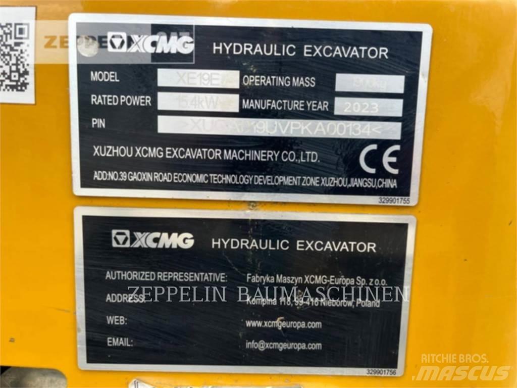  XUZOU XE19E Roomikekskavaatorid