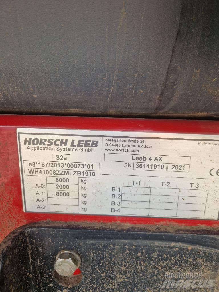 Horsch Leeb 4 AX Haagispritsid