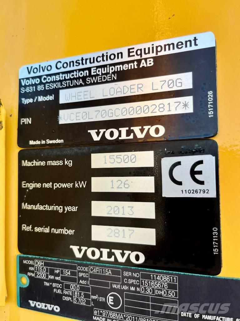 Volvo L 70 G Rataslaadurid