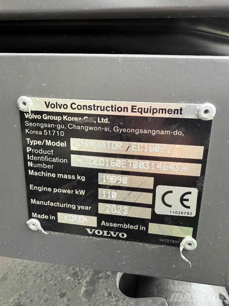 Volvo EC 160 E Roomikekskavaatorid