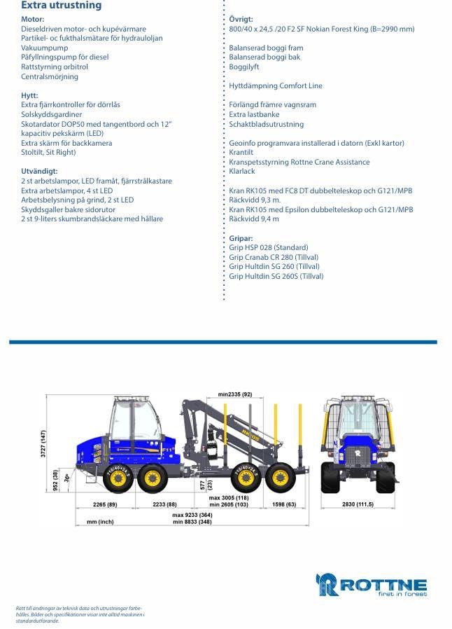 Rottne F11E Forwarderid