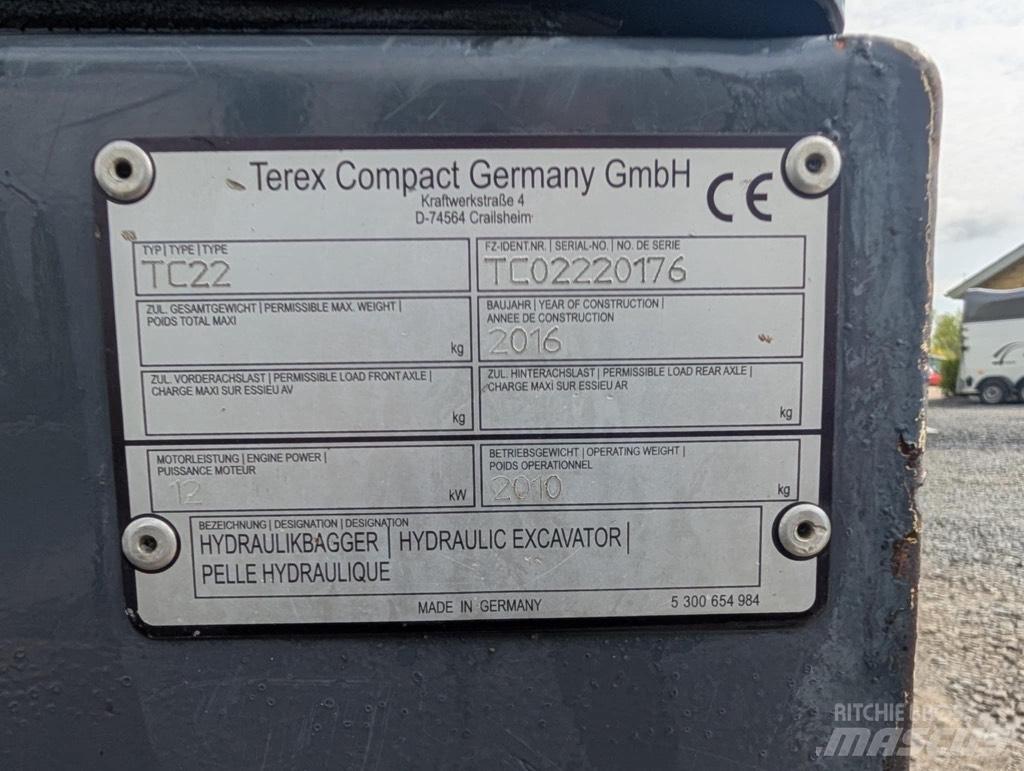 Terex TC 22-2 Roomikekskavaatorid
