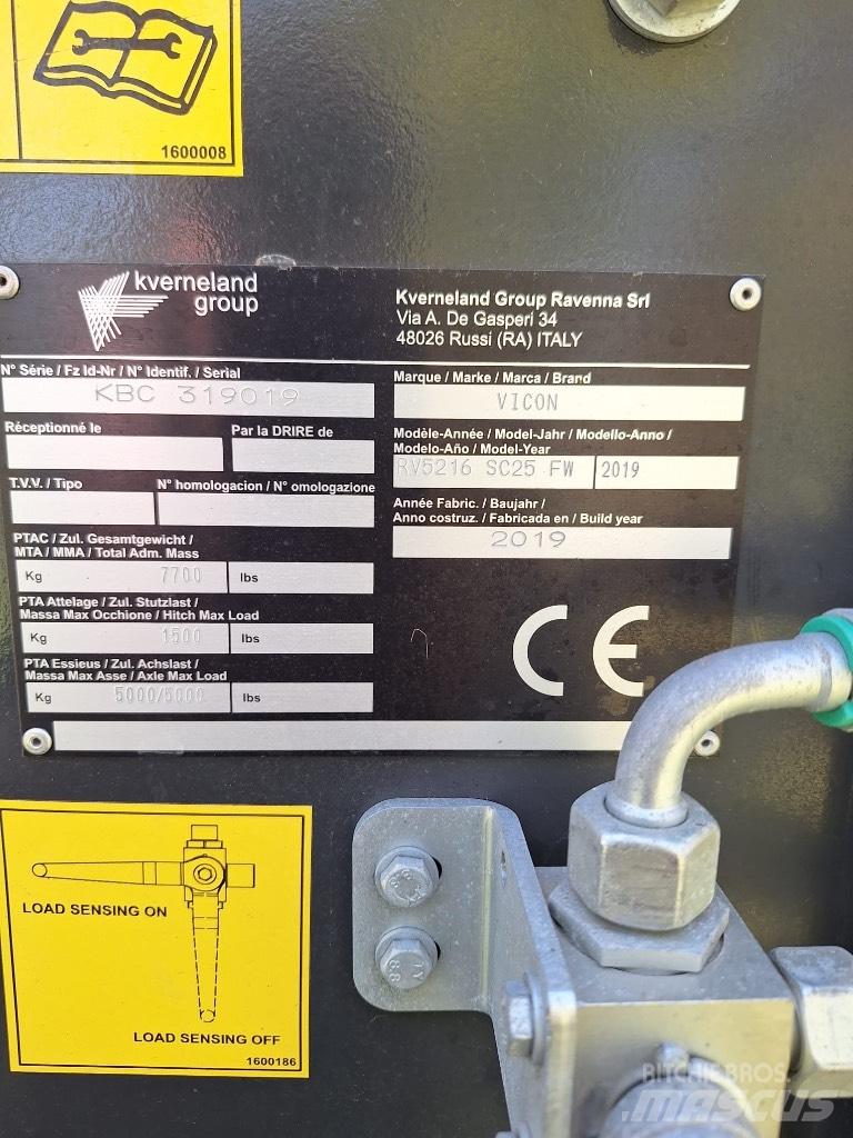 Vicon RV5216 Ruloonpressid