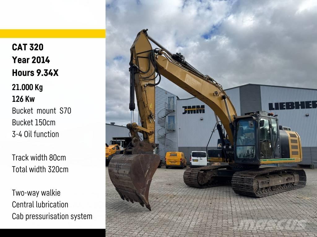 CAT 320 Roomikekskavaatorid