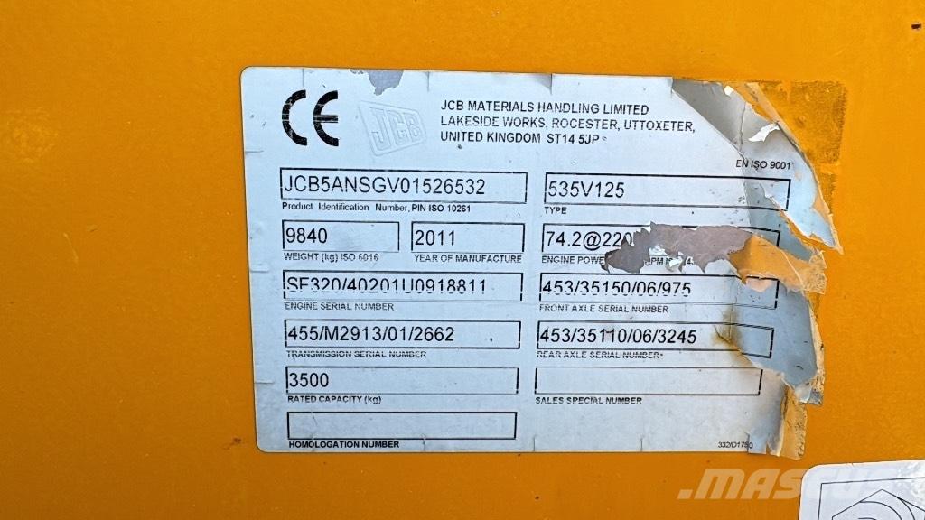 JCB 535-125 Hiviz Teleskooplaadurid