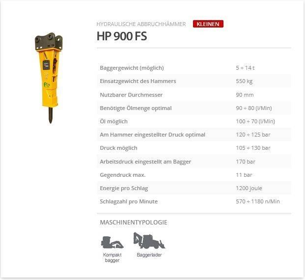Indeco HP 900 FS Hüdrohaamrid