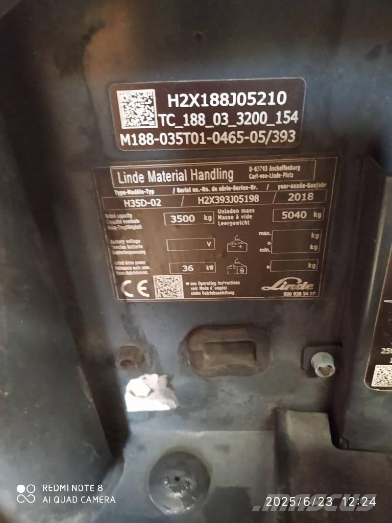 Linde H 35 D Diiseltõstukid