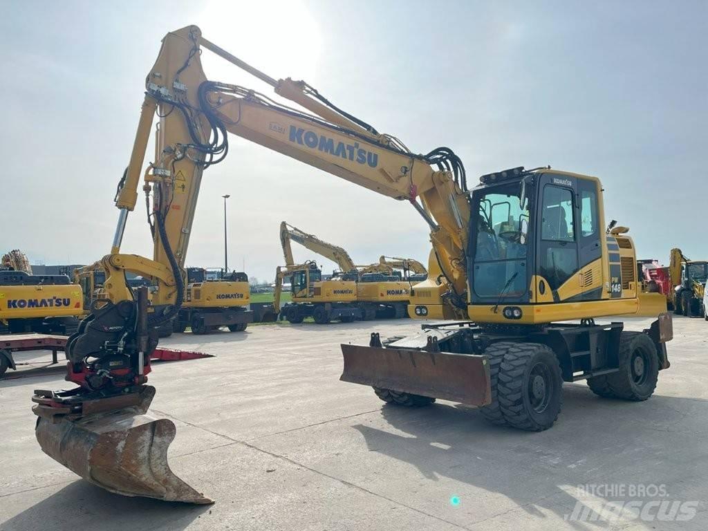 Komatsu PW 148-11 Ratasekskavaatorid