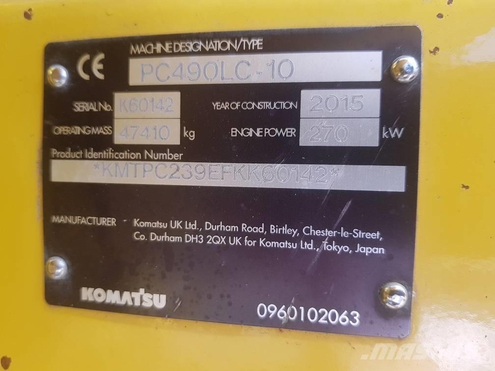 Komatsu PC 490 LC-10 Roomikekskavaatorid