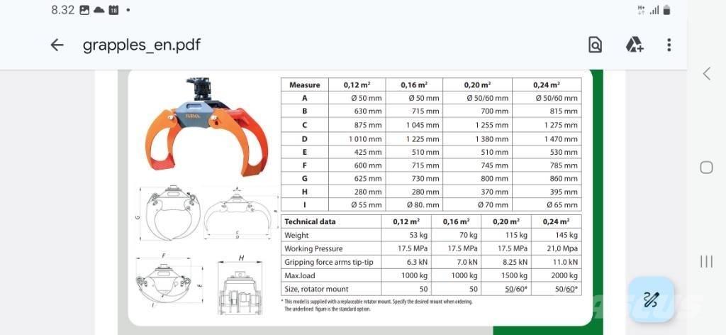 Farma koura 0.24 Haaratsid (greiferid)