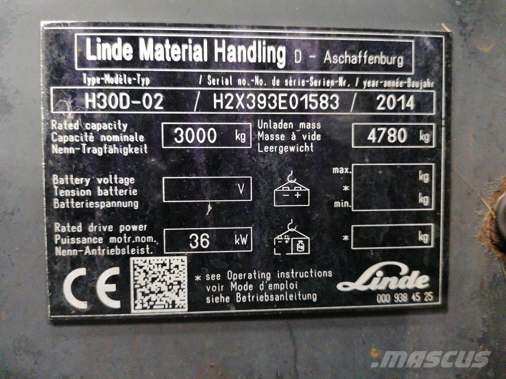 Linde H30D-02 Diiseltõstukid
