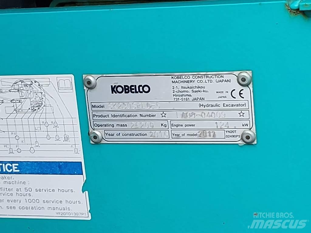 Kobelco SK230SRLC-5 Roomikekskavaatorid