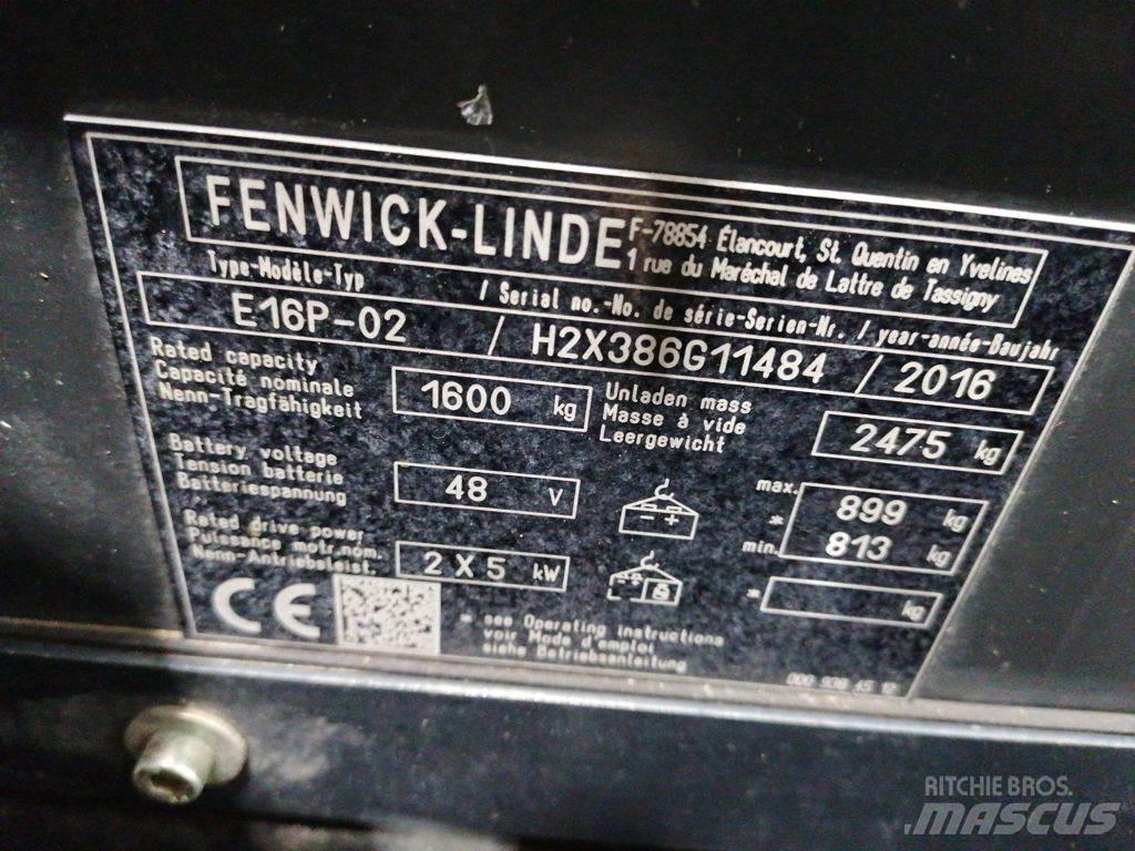 Linde E16P-02 Elektritõstukid