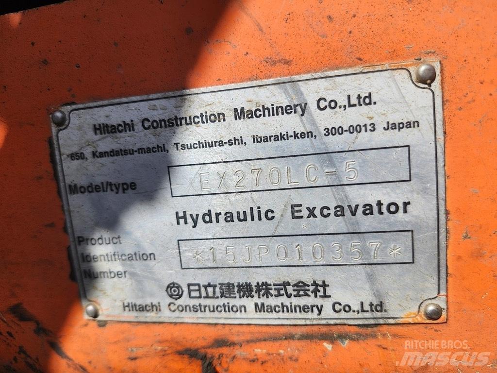 Hitachi EX 270 LC-5 Roomikekskavaatorid