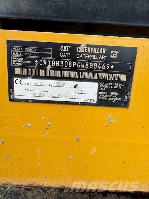 CAT 308 CR Väikeekskavaatorid 7t-12t