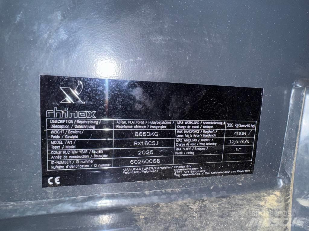 Rhinox RX 16 CSJ Teleskoop poomtõstukid
