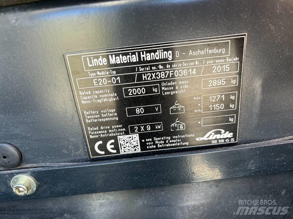 Linde E20-01 Elektritõstukid