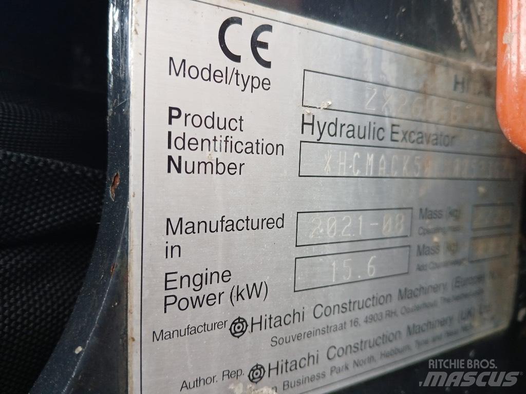 Hitachi ZX 26 U-6 Miniekskavaatorid < 7 t