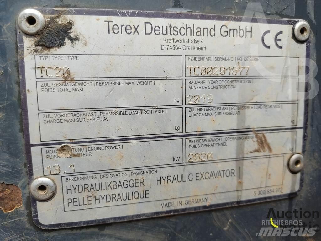Terex TC 20 Miniekskavaatorid < 7 t