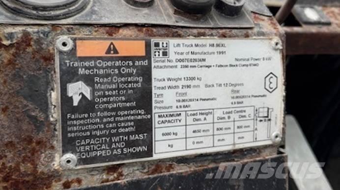 Hyster H 8.00 XL 5 Platvormiga virnastajad