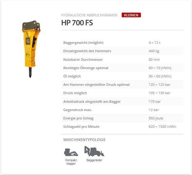 Indeco HP 700 FS Hüdrohaamrid