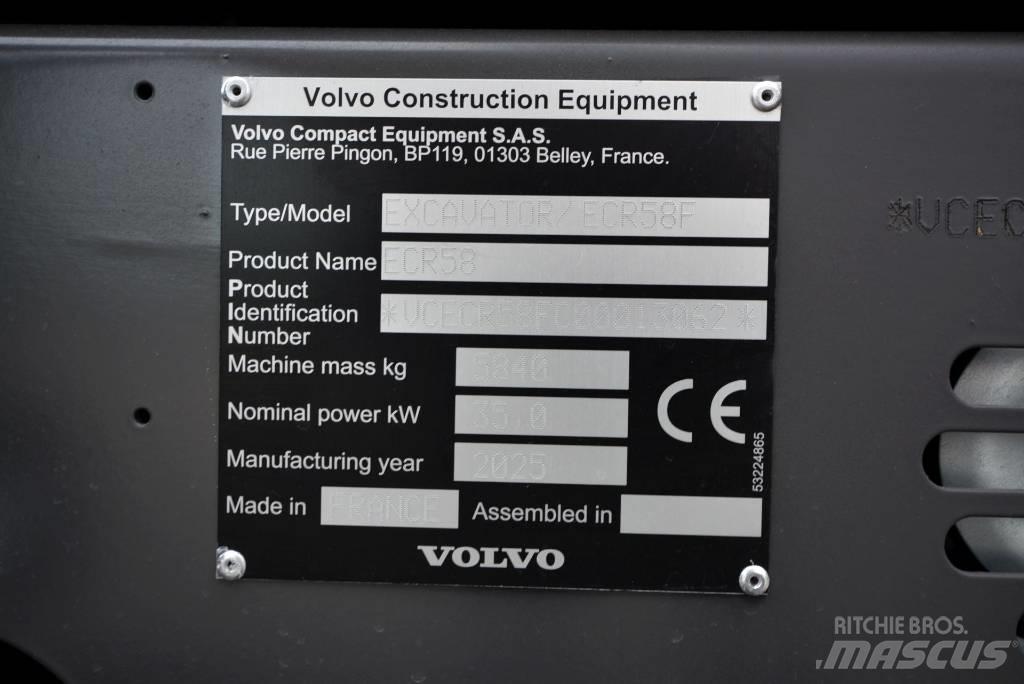Volvo ECR 58 F Miniekskavaatorid < 7 t