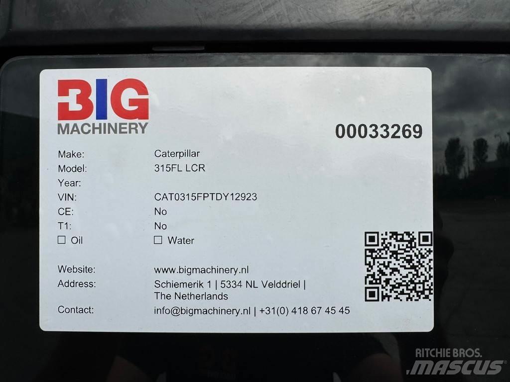 CAT 315F LCR Roomikekskavaatorid