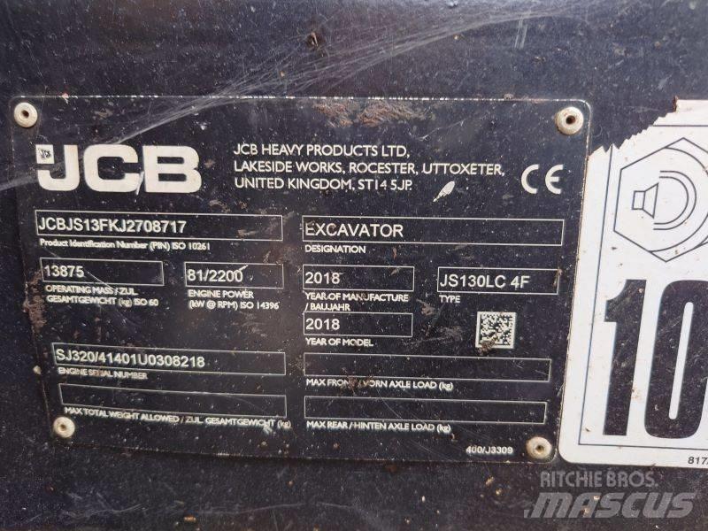JCB JS 130 LC Roomikekskavaatorid