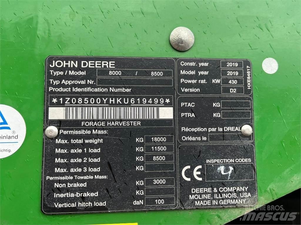 John Deere 8500 Silokombainid