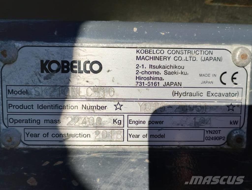 Kobelco SK210 N LC Roomikekskavaatorid