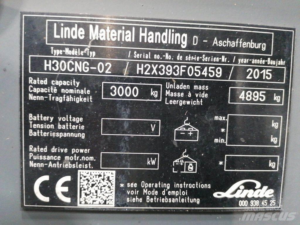 Linde H30T-02 Gaasitõstukid