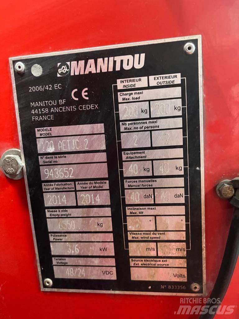 Manitou 120 AET JC Iseliikuvad poomtõstukid