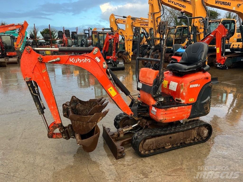 Kubota K 008-3 Miniekskavaatorid < 7 t