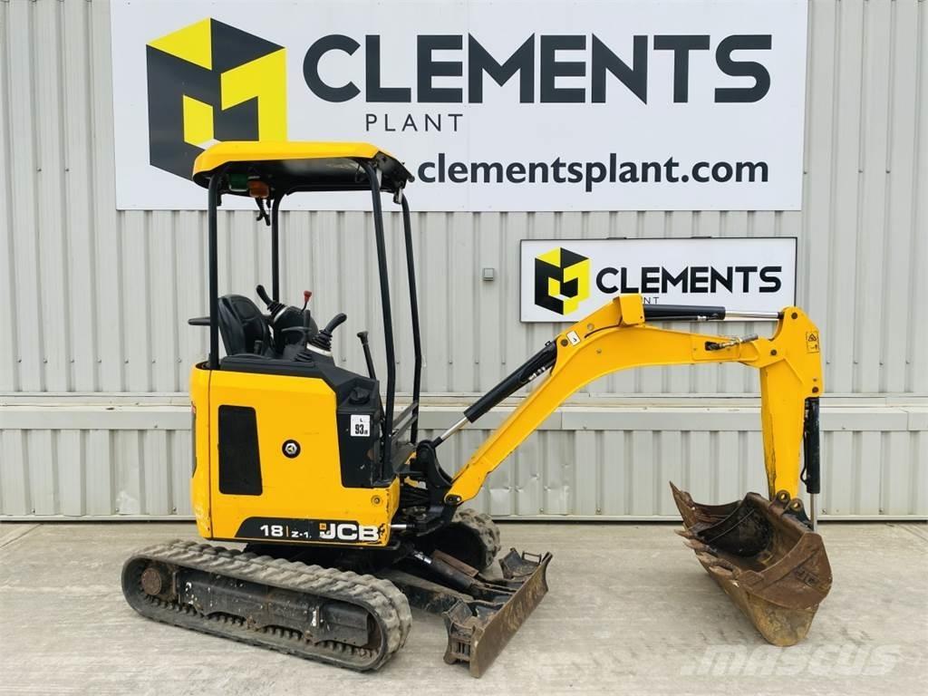 JCB 18Z-1 Miniekskavaatorid < 7 t