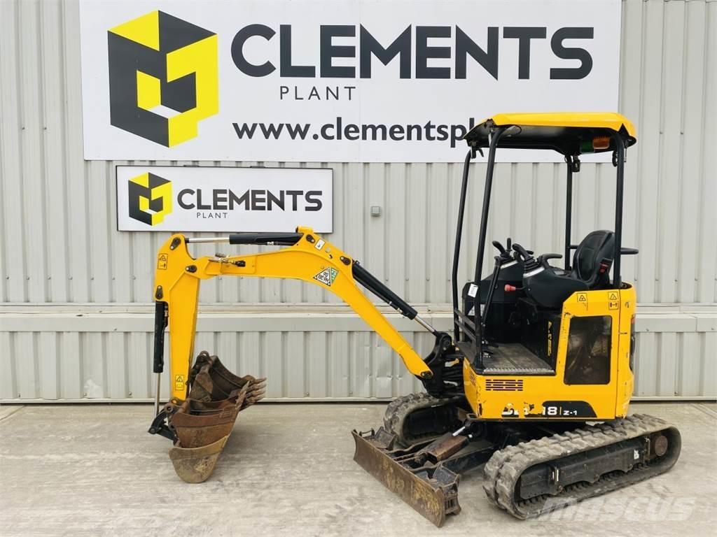 JCB 18Z-1 Miniekskavaatorid < 7 t