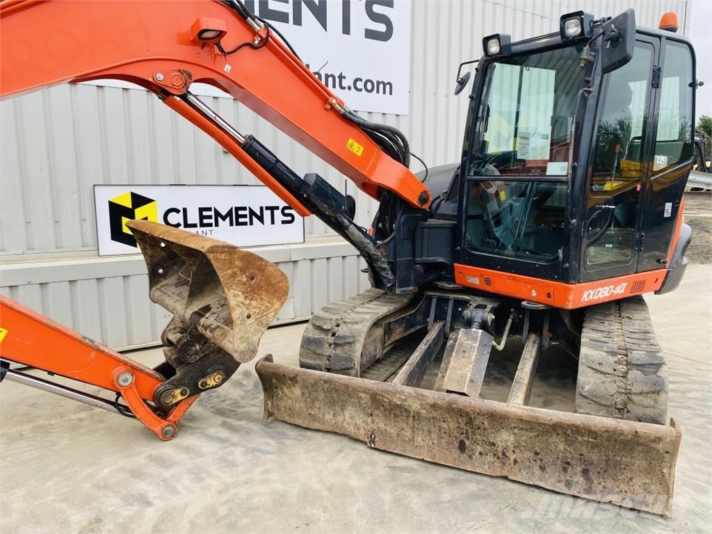 Kubota KX080-4a Väikeekskavaatorid 7t-12t