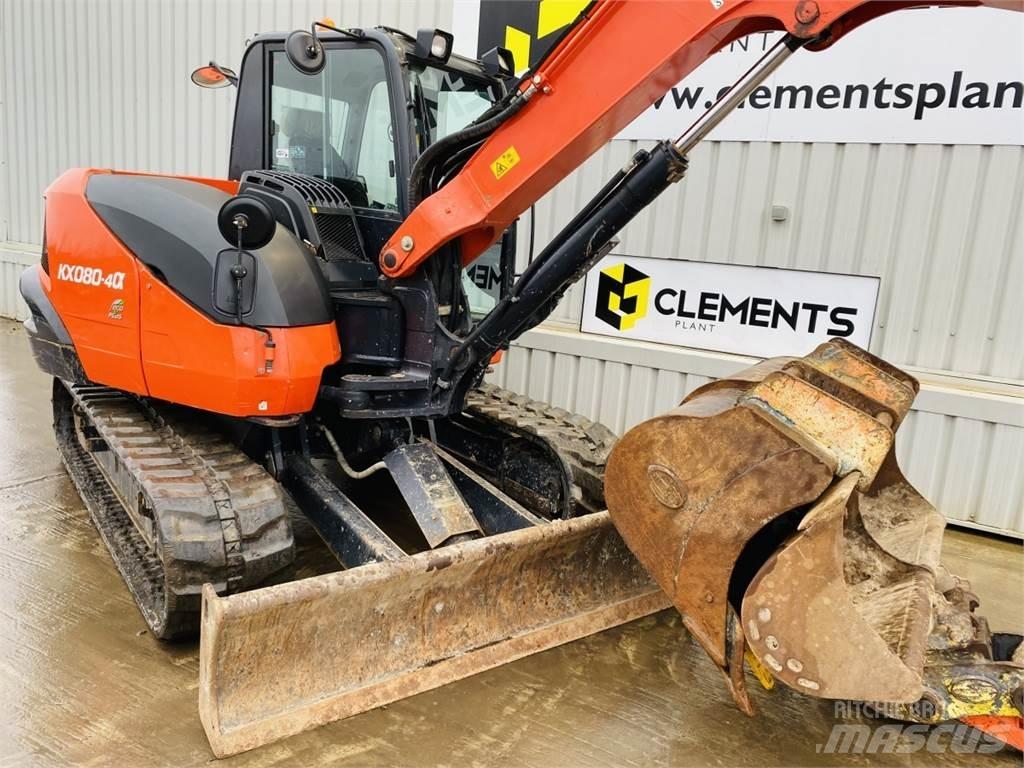 Kubota KX080-4a Väikeekskavaatorid 7t-12t