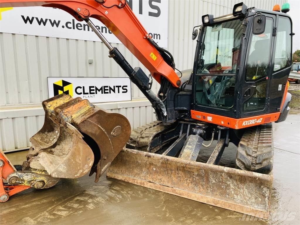 Kubota KX080-4a Väikeekskavaatorid 7t-12t
